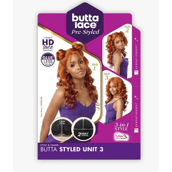 Sensationnel Synthetic Pre - styled HD Lace Front Wig - BUTTA STYLED UNIT 3 - SoGoodBB.com
