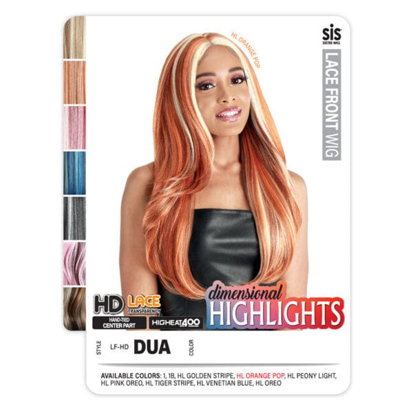 Zury Sis Dimensional Highlights Synthetic HD Lace Front Wig - LF HD DUA - Clearance - EgoWigs.com