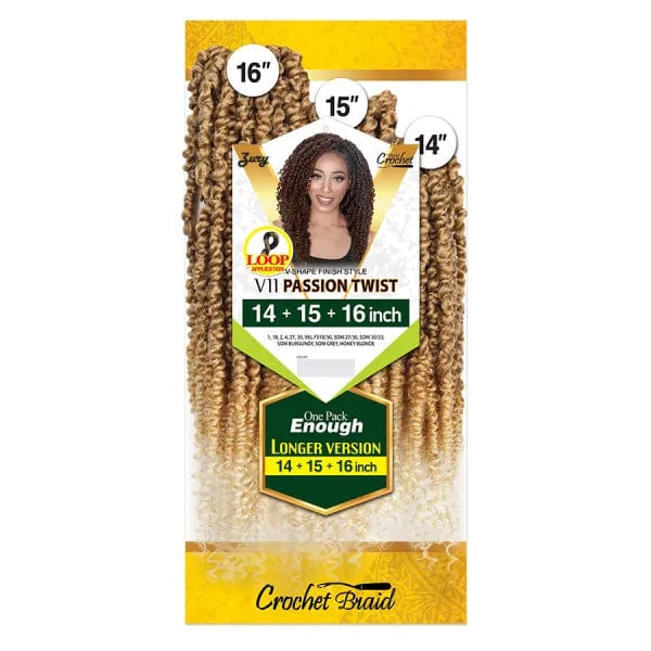 Zury Sis Synthetic Crochet Braid - V11 PASSION TWIST 14/15/16 - EgoWigs.com