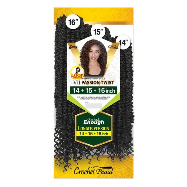 Zury Sis Synthetic Crochet Braid - V11 PASSION TWIST 14/15/16 - EgoWigs.com