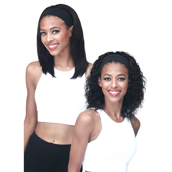 Bobbi Boss Half Wigs Bobbi Boss 100% Human Hair Wet & Wavy Headband Wig - MH1406 DANNI