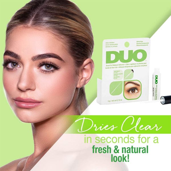 DUO Brush-On Lash Adhesive with Vitamins A,C&E-White/Clear-0.18oz-(C) - EgoWigs.com