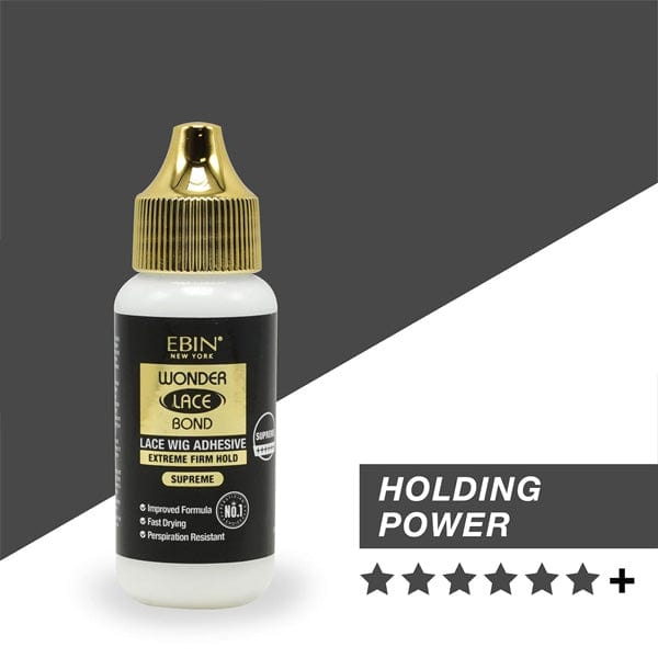 EBIN WONDER LACE BOND WATERPROOF ADHESIVE - SUPREME(BLACK) 1.15OZ - (C) - EgoWigs.com