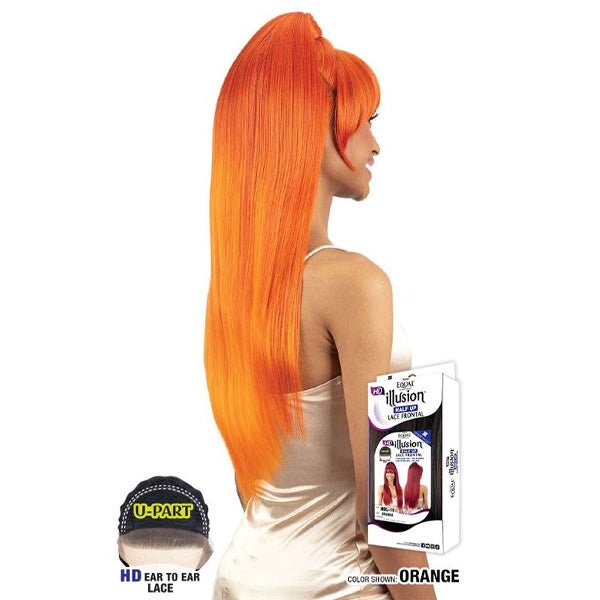 Freetress Equal Illusion Synthetic Half Up Lace Frontal Wig - HDL 11 - EgoWigs.com-1 - BLACK