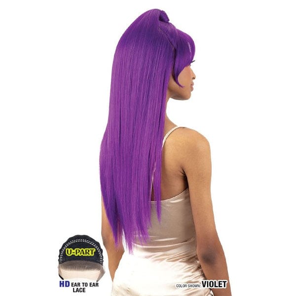 Freetress Equal Illusion Synthetic Half Up Lace Frontal Wig - HDL 11 - EgoWigs.com-1 - BLACK