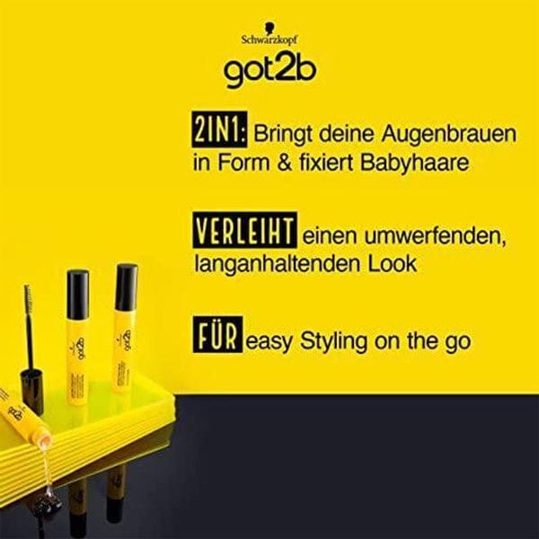 Got2b Glued 4brows & Edges 2in1 Gel - Strong hold - 16ml - (C) - EgoWigs.com-16ml