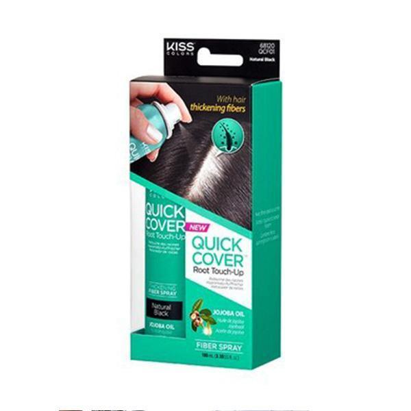Kiss Gray Hair Touch Up Quick Cover - Spray Type - (C) - EgoWigs.com-DARK BROWN