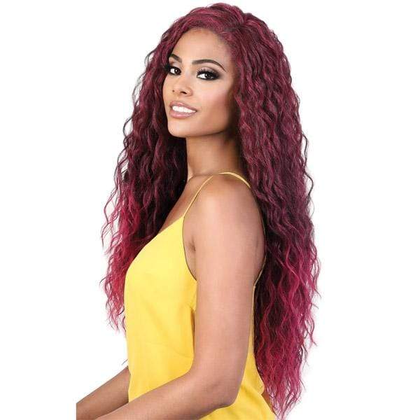 Motown Tress Frontal Lace Wigs Motown Tress Synthetic HD Invisible Lace Front Wig - KLP FERI
