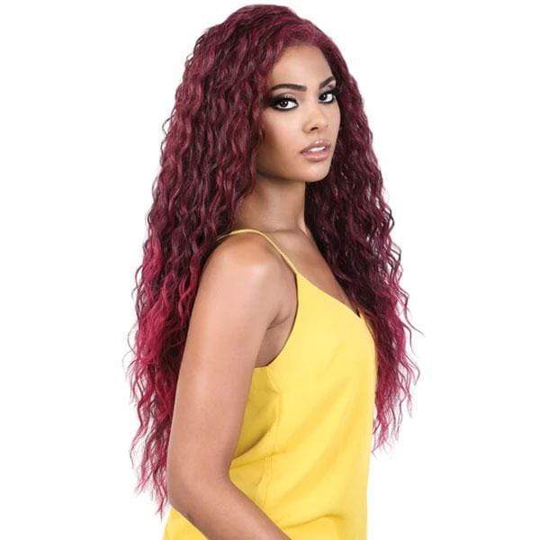 Motown Tress Frontal Lace Wigs Motown Tress Synthetic HD Invisible Lace Front Wig - KLP FERI