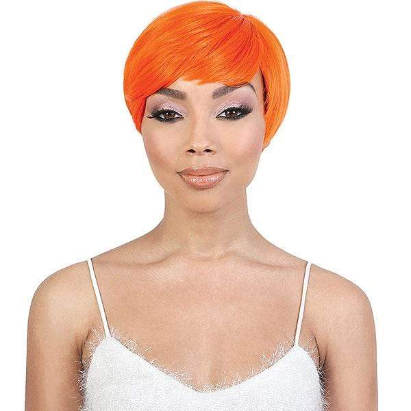 Motown Tress Curlable Synthetic Full Wig - SASSY - Clearance - EgoWigs.com-GOLDORANGE