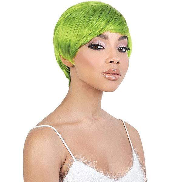 Motown Tress Curlable Synthetic Full Wig - SASSY - Clearance - EgoWigs.com-LIME