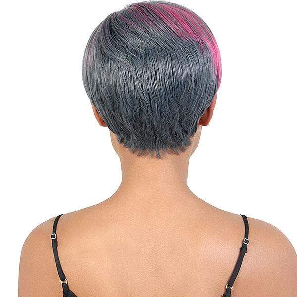 Motown Tress Curlable Synthetic Full Wig - SASSY - Clearance - EgoWigs.com-TEALBLUE