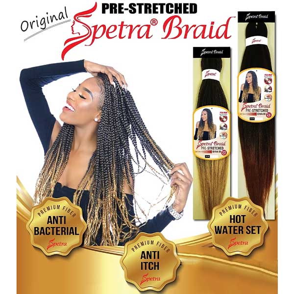 Oh Yes Crochet Braid [6 Pack Deal]Oh Yes Hair Spetra Pre-Stretched Synthetic Braid - EZ BRAID 26" - Clearance