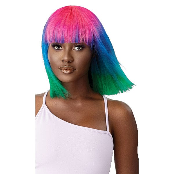 Outre 100% Human Hair Full Wigs 613 Outre 100% Human Hair MyTresses Purple Label Color More Full Wig - BLONDE BOB 12"