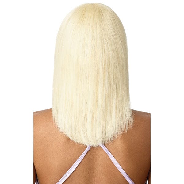 Outre 100% Human Hair Full Wigs 613 Outre 100% Human Hair MyTresses Purple Label Color More Full Wig - BLONDE BOB 14"