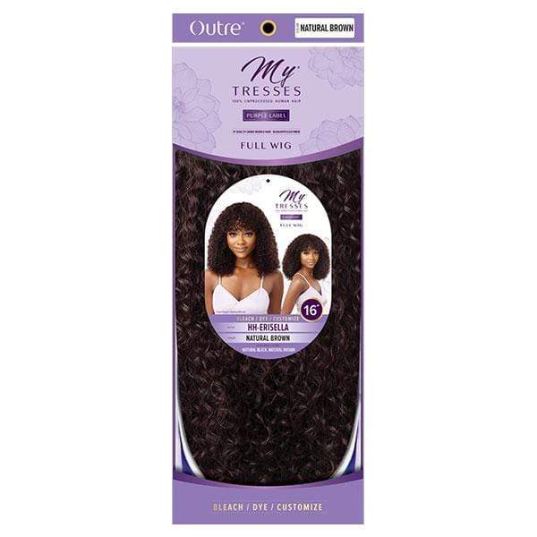 Outre 100% Human Hair MyTresses Purple Label Full Wig - ERISELLA - EgoWigs.com-NATURAL BLACK