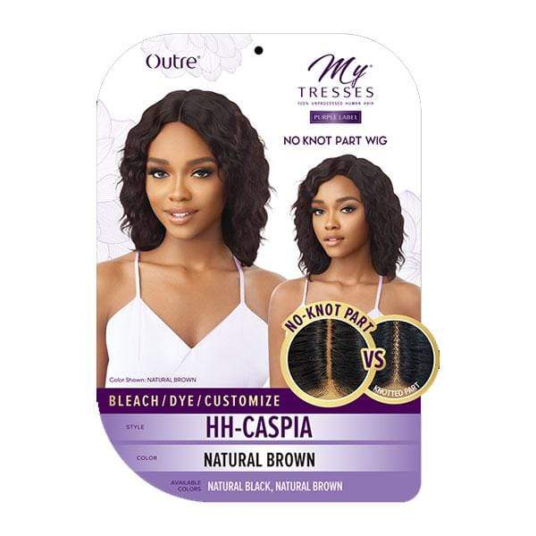 Outre 100% Human Hair MyTresses Purple Label Full Wig No Knot Part - CASPIA - EgoWigs.com-NATURAL BLACK