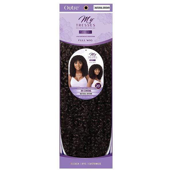 Outre 100% Human Hair MyTresses Purple Label Full Wig - SIMONA - EgoWigs.com-NATURAL BLACK