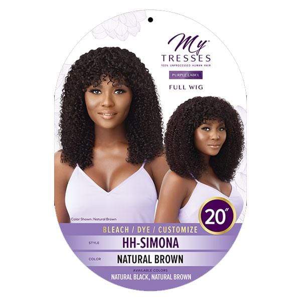 Outre 100% Human Hair MyTresses Purple Label Full Wig - SIMONA - EgoWigs.com-NATURAL BLACK