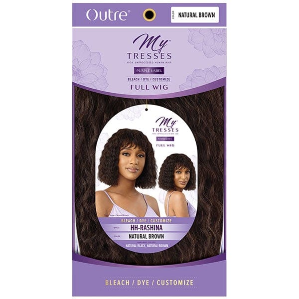 Outre 100% Human Hair Lace Wigs Outre 100% Human Hair MyTresses Purple Label Full Wig - RASHINA