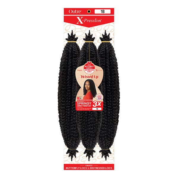Outre Crochet Braid Outre X-Pression Twisted Up Crochet Braid - 3X SPRINGY AFRO TWIST 16"-24" - Clearance