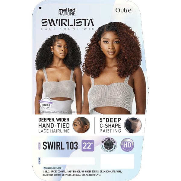 Outre Melted Hairline Synthetic Swirlista Glueless HD Lace Front Wig - SWIRL 103 - EgoWigs.com-1 - BLACK