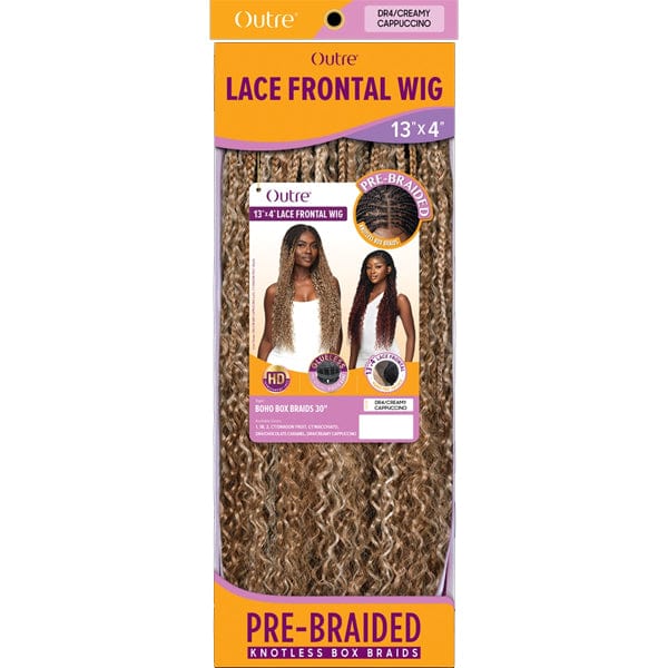 Outre Frontal Lace Wigs Outre 13x4 HD Pre-Braided Lace Front Wig - BOHO BOX BRAID 30"