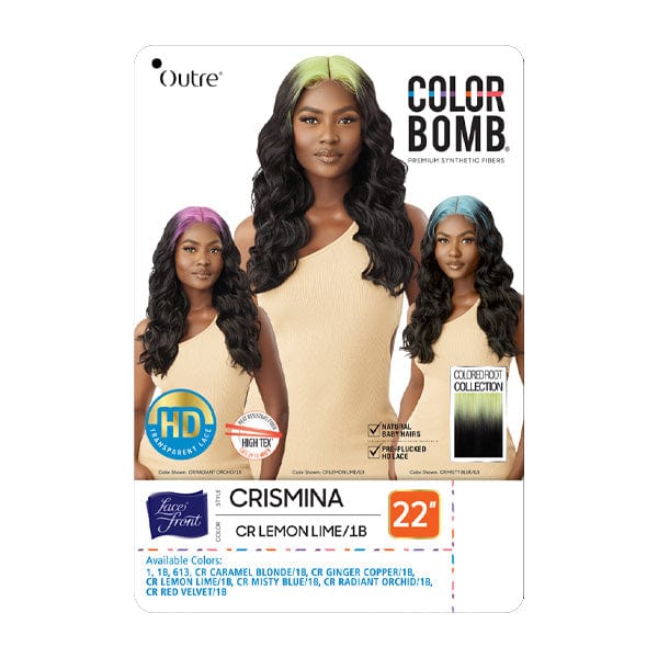 Outre Frontal Lace Wigs Outre Color Bomb Lace Front Wig - CRISMINA