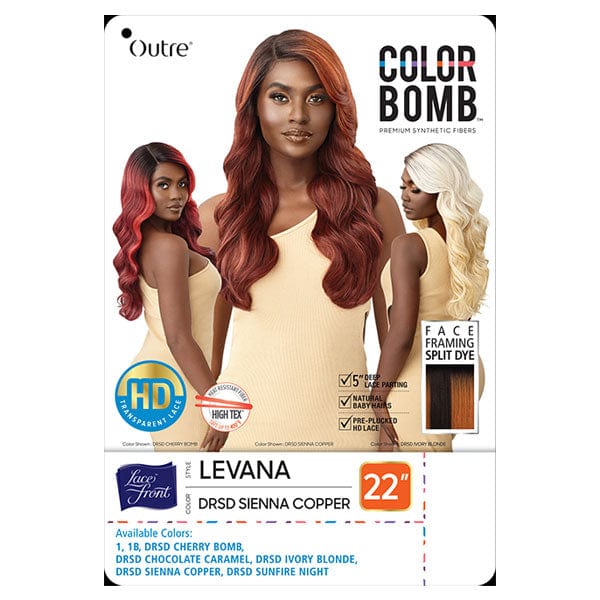 Outre Frontal Lace Wigs Outre Color Bomb Lace Front Wig - LEVANA