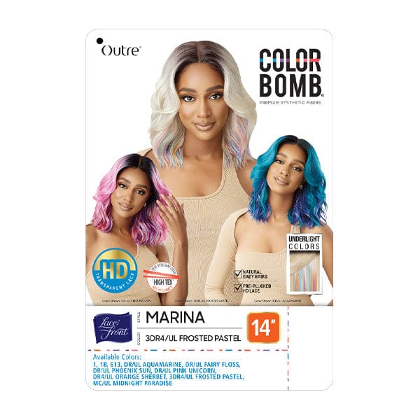Outre Frontal Lace Wigs Outre Color Bomb Lace Front Wig - MARINA