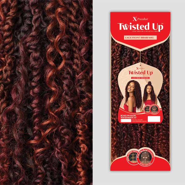 Outre X-Pression Twisted Up 4X4 Lace Front Wig - BOHO PASSION WATERWAVE 22" - EgoWigs.com-1