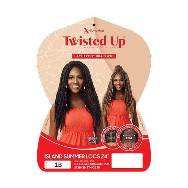 Outre X-Pression Twisted Up Lace Front Braid Wig - ISLAND SUMMER LOCS 24" - Clearance - EgoWigs.com-1
