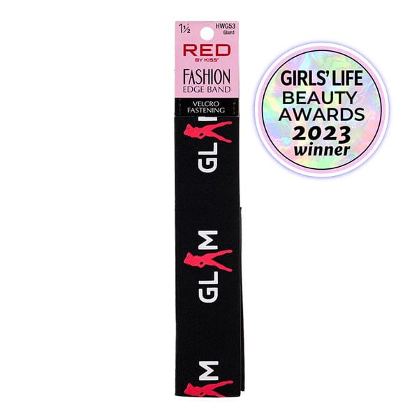 RED BY KISS Fashion Edge Band - WIDE SIZE(1-1/2) - (C) - EgoWigs.com-GLAM-1(HWG53)