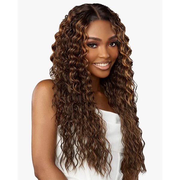 Sensationnel Butta Human Hair Blend Lace Front Wig - WATER DEEP 28" - EgoWigs.com