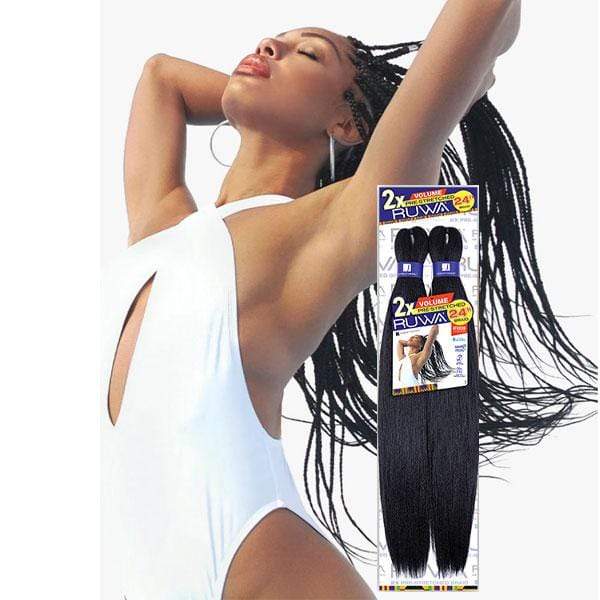 Sensationnel Crochet Braid Sensationnel Synthetic Crochet Braid - 2X RUWA VOLUME PRE STRETCHED 24 - Clearance