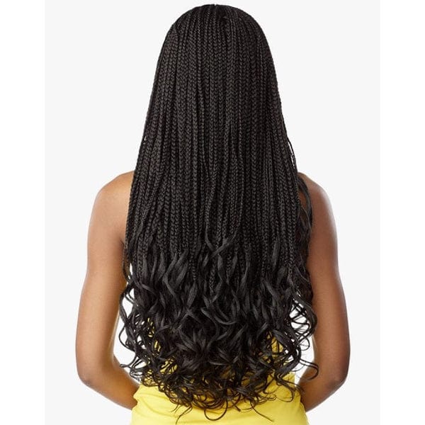 Sensationnel Frontal Lace Wigs Sensationnel Cloud 9 4x4 Braid Lace Front Wig - BRAIDED BOX FRENCH CURL 30″