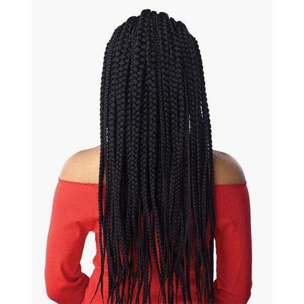 Sensationnel Frontal Lace Wigs Sensationnel Cloud 9 Synthetic 13x7 Lace Parting Swiss Braid Lace Wig - FEED IN FULANI CORNROW
