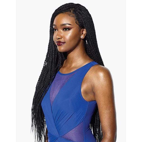 Sensationnel Frontal Lace Wigs Sensationnel Cloud9 Ruwa 4x4 Swiss Braided Lace Front Wig - SENEGAL TWIST 32"