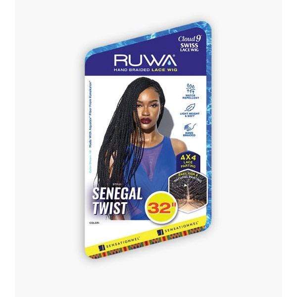 Sensationnel Frontal Lace Wigs Sensationnel Cloud9 Ruwa 4x4 Swiss Braided Lace Front Wig - SENEGAL TWIST 32"