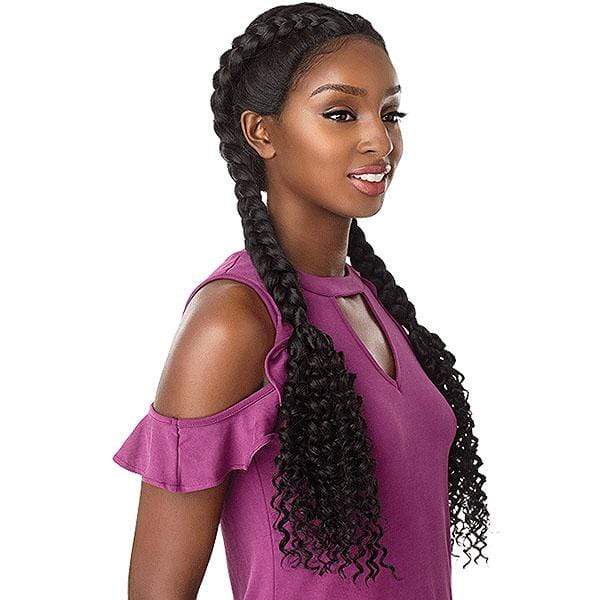 Sensationnel Frontal Lace Wigs Sensationnel Synthetic Cloud9 Vixen Swiss Lace Wig - BOHEMIAN DUTCH BRAID