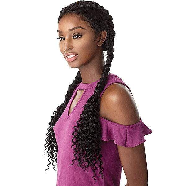 Sensationnel Frontal Lace Wigs Sensationnel Synthetic Cloud9 Vixen Swiss Lace Wig - BOHEMIAN DUTCH BRAID