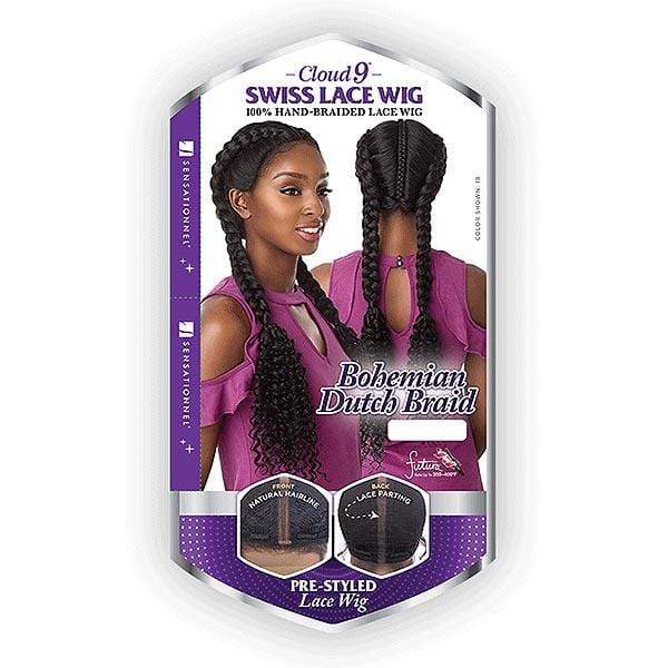 Sensationnel Frontal Lace Wigs Sensationnel Synthetic Cloud9 Vixen Swiss Lace Wig - BOHEMIAN DUTCH BRAID
