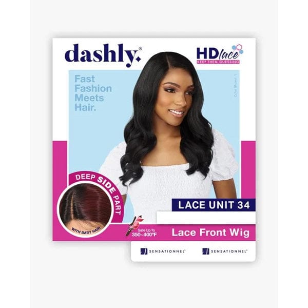 Sensationnel Frontal Lace Wigs Sensationnel Synthetic Hair Dashly Lace Front Wig - LACE UNIT 34
