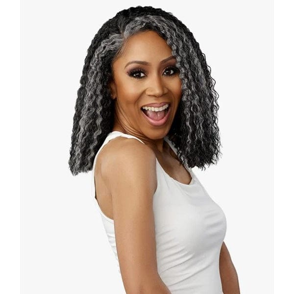 Sensationnel Frontal Lace Wigs Sensationnel Synthetic Hair Dashly Salt & Pepper Lace Wig - SP LACE UNIT 4
