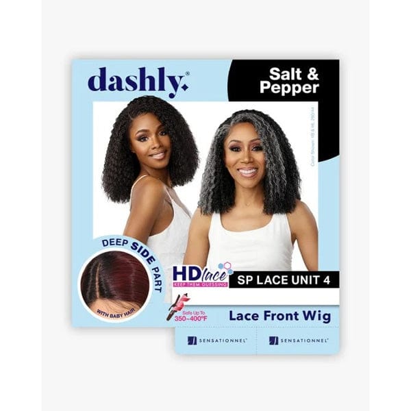 Sensationnel Frontal Lace Wigs Sensationnel Synthetic Hair Dashly Salt & Pepper Lace Wig - SP LACE UNIT 4
