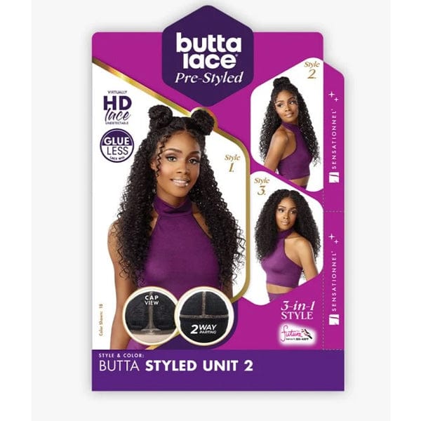Sensationnel Frontal Lace Wigs Sensationnel Synthetic Pre-styled HD Lace Front Wig - BUTTA STYLED UNIT 2