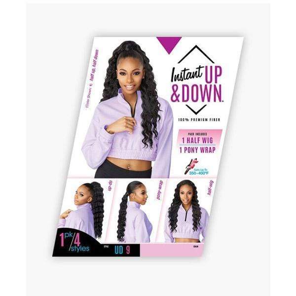 Sensationnel Half Wigs Sensationnel Instant Up & Down Pony Wrap Half Wig - UD 9