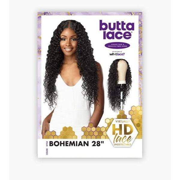 Sensationnel Butta Human Hair Blend Lace Front Wig - BOHEMIAN 28" - EgoWigs.com-1