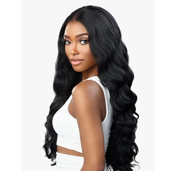 Sensationnel Human Hair Blend Lace Wigs Sensationnel Butta Human Hair Blend Lace Front Wig - CURLY BODY 26"