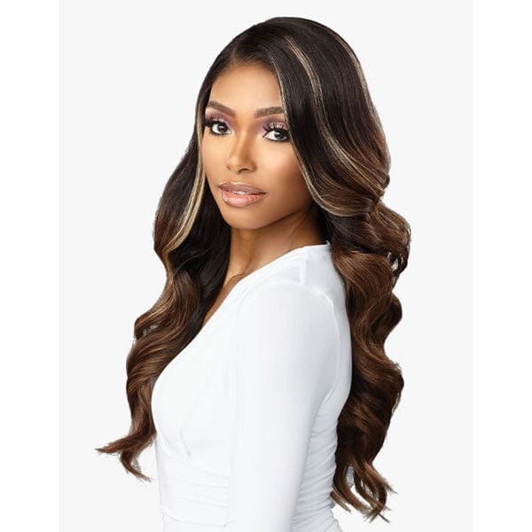Sensationnel Human Hair Blend Lace Wigs Sensationnel Butta Human Hair Blend Lace Front Wig - GLAM WAVE 24"